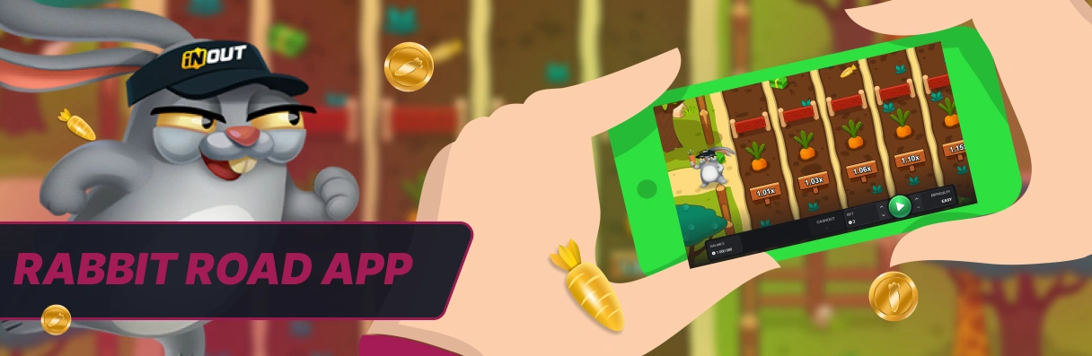 Εφαρμογή Rabbit Road για κινητά.