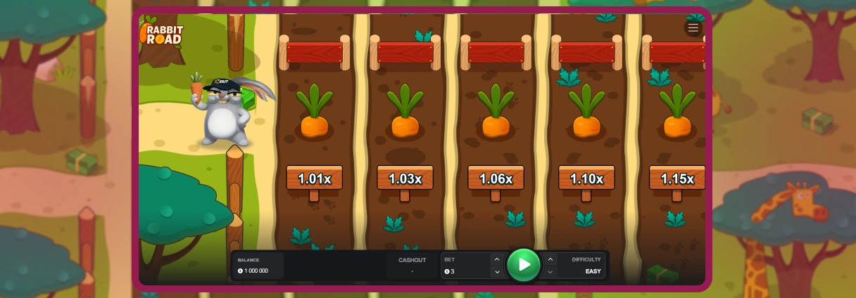 Θέμα, Γραφικά, Κινούμενα Σχέδια και Ήχοι Rabbit Road.